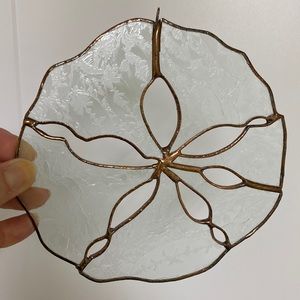 Sand Dollar 6-1/2” Stained Glass Handcrafted Artwork